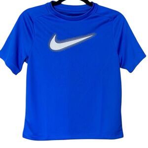 New Nike Dri-FIT Graphic Training Top Big Boy Size Medium in Blue